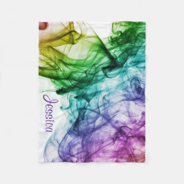 Kunst schildert waterzwijn met naam fleece deken