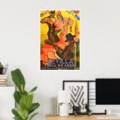 Kunst Sevilla Spanje Reisposter Spaanse Print (Thuiskantoor)