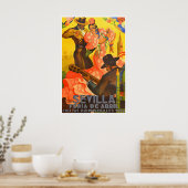Kunst Sevilla Spanje Reisposter Spaanse Print (Keuken)