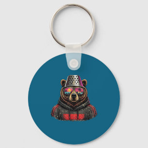 Kunst Shirt Retro Beer Kaasrasp Hoed Sleutelhanger