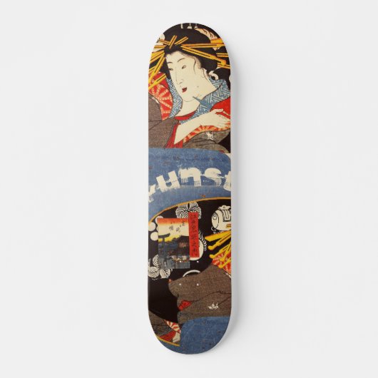 KUNST SKATEBOARD/JAPAN COLLECTIE/GEISHA PERSOONLIJK SKATEBOARD (Voorkant)