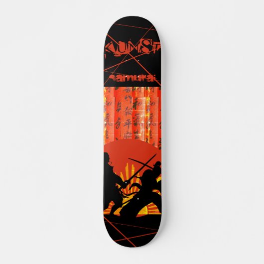 KUNST SKATEBOARD/JAPAN COLLECTIE/SAMURAI PERSOONLIJK SKATEBOARD (Voorkant)