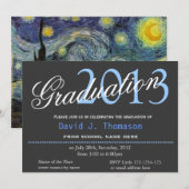 Kunst, Sterrennacht, klassiek, stijlvol afstuderen Kaart (Voorkant / Achterkant)