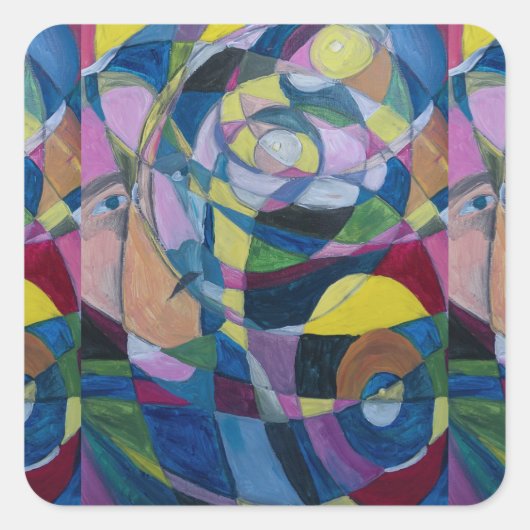 KUNST STICKERS DOOR KUNSTENARES PAULA REILLY. (Voorkant)