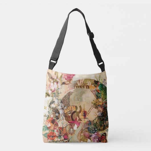 Kunst  suikerrietvloeren crossbody tas (Voorkant)