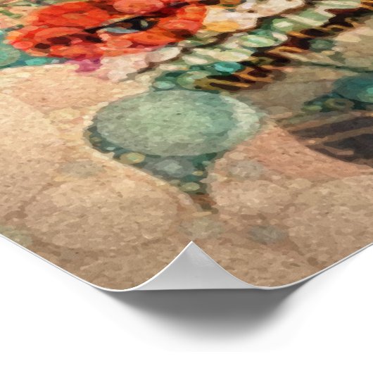 Kunst suikerrietvloeren poster (Hoek)