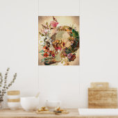 Kunst  suikerrietvloeren poster (Keuken)