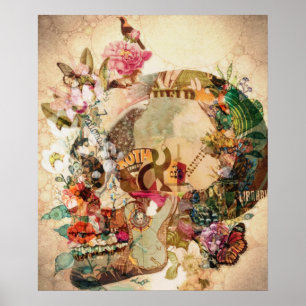 Kunst  suikerrietvloeren poster