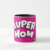 Kunst "Supermama" Colorful Comic Book Pop Mok (Midden)