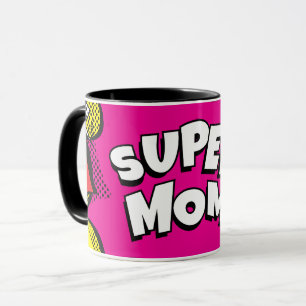 Kunst "Supermama" Colorful Comic Book Pop Mok