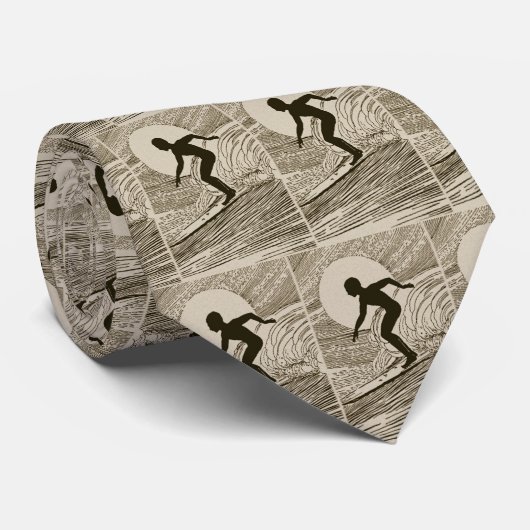  kunst - Surfer-Stropdas Stropdas (Opgerold)