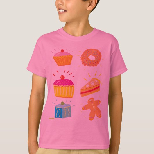 Kunst T-Shirt: Lieverd koekjes T-shirt (Voorkant)