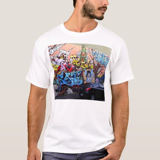 Kunst/T-shirt van Melbourne Street T-shirt (Voorkant)