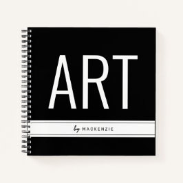 Kunst Tekenboek met Naam Notitieboek