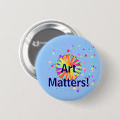 Kunst telt. Kleurwieltoon Wild Ronde Button 5,7 Cm (Voorkant /achterkant)