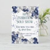 Kunst Tentoonstelling Show Lanceerfeest Kaart (Staand voorkant)