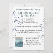 Kunst Tentoonstelling Show Lanceerfeest Kaart (Achterkant)