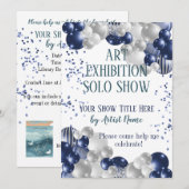Kunst Tentoonstelling Show Lanceerfeest Kaart (Voorkant / Achterkant)