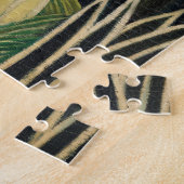 Kunst ter illustratie van  bosapen en vogels legpuzzel (Zijkant)