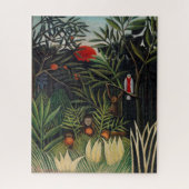 Kunst ter illustratie van  bosapen en vogels legpuzzel (Verticaal)