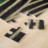 Kunst ter illustratie van  bosapen en vogels legpuzzel (Zijkant)