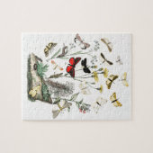 Kunst ter illustratie van Butterflies en Moths Legpuzzel (Horizontaal)