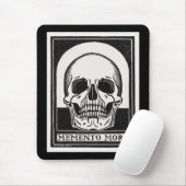 Kunst ter illustratie van de  Memento Mori Skull Muismat (Met muis)