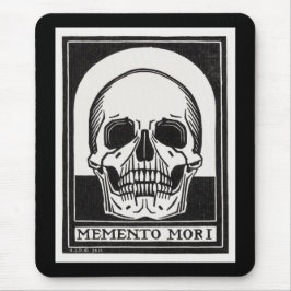 Kunst ter illustratie van de Memento Mori Skull Muismat