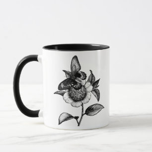 Kunst ter illustratie van de natuur van vlindervog mok
