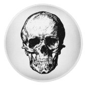 Kunst ter illustratie van de schedel keramische knop (Voorkant)