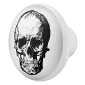 Kunst ter illustratie van de schedel  keramische knop (Rechts)