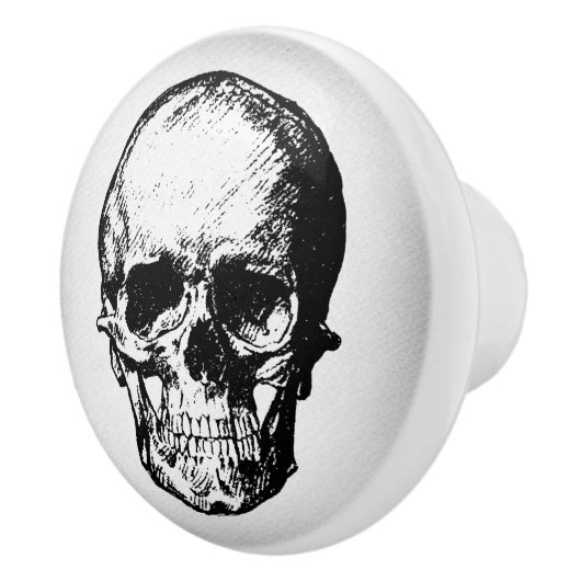 Kunst ter illustratie van de schedel keramische knop (Rechts)