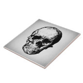 Kunst ter illustratie van de schedel  tegeltje (Zijkant)