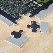 Kunst ter illustratie van  fietsdame en hond legpuzzel (Zijkant)