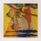 Kunst ter illustratie van het  Frans Spoorwegvervo Legpuzzel (Horizontaal)