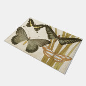 Kunst ter illustratie van papillon Butterflies Deurmat (Schuin)