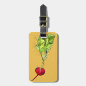 Kunst ter illustratie van Radiale plantaardige wat Bagagelabel (Voorkant verticaal)