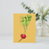 Kunst ter illustratie van Radiale plantaardige wat Briefkaart (Staand voorkant)