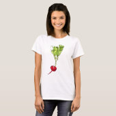 Kunst ter illustratie van Radiale plantaardige wat T-shirt (Voorkant volledig)