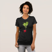 Kunst ter illustratie van Radiale plantaardige wat T-shirt (Voorkant volledig)