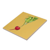 Kunst ter illustratie van Radiale plantaardige wat Tegeltje (Zijkant)