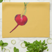 Kunst ter illustratie van Radiale plantaardige wat Theedoek (Gevouwen)