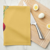 Kunst ter illustratie van Radiale plantaardige wat Theedoek (Quarter Fold)