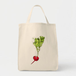 Kunst ter illustratie van Radiale plantaardige wat Tote Bag