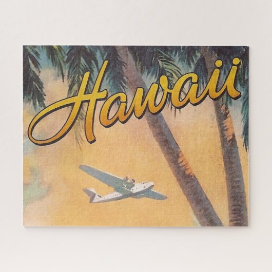 Kunst ter illustratie van  reis in Hawaii Legpuzzel (Horizontaal)