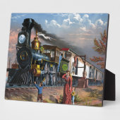 Kunst ter illustratie van  reizen per post fotoplaat (Zijkant)