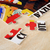 Kunst ter illustratie van reizen van de Franse Co Legpuzzel (Zijkant)