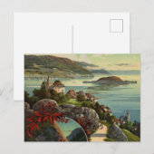 Kunst ter illustratie van reizen Zwitserland Briefkaart (Voorkant / Achterkant)