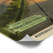 Kunst ter illustratie van reizen  Zwitserland Poster (Hoek)