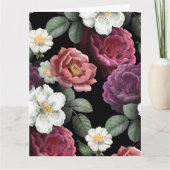 Kunst ter illustratie van  Rozen Bedankkaart (Voorkant)